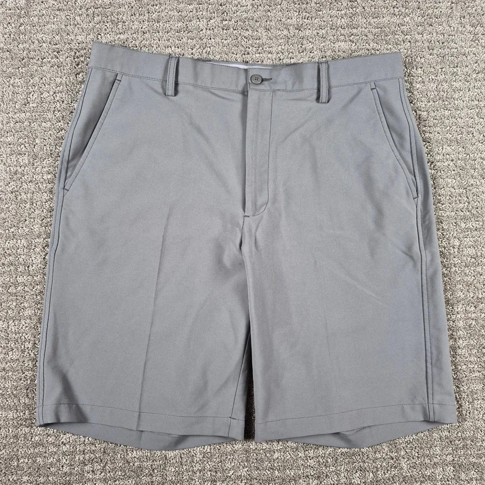FootJoy Golf Shorts Mens 36 Gray Performance Stretch Flat Front Athletic FJ